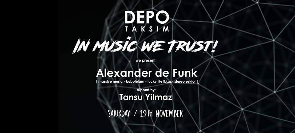 In Music we Trust! w. Alexander de Funk - フライヤー裏