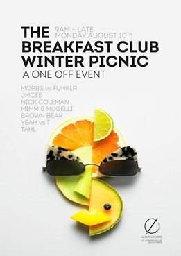 The Breakfast Club's 'Once off Winter Picnic Special' at LTZ - フライヤー裏