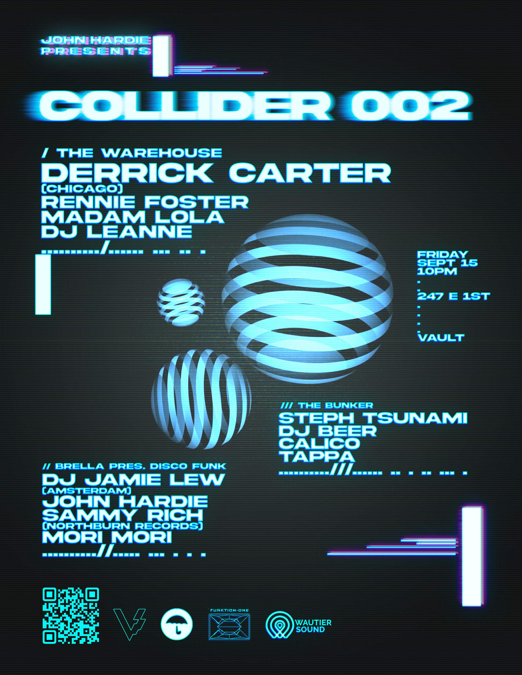 COLLIDER FESTIVAL 002 WITH Derrick Carter - フライヤー表