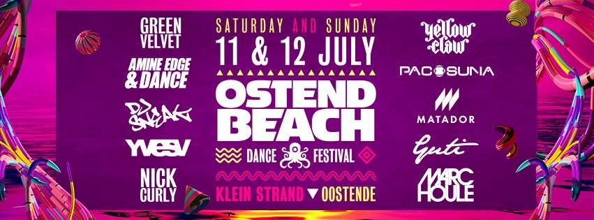 Ostend Beach 2015 - Sunday - フライヤー表