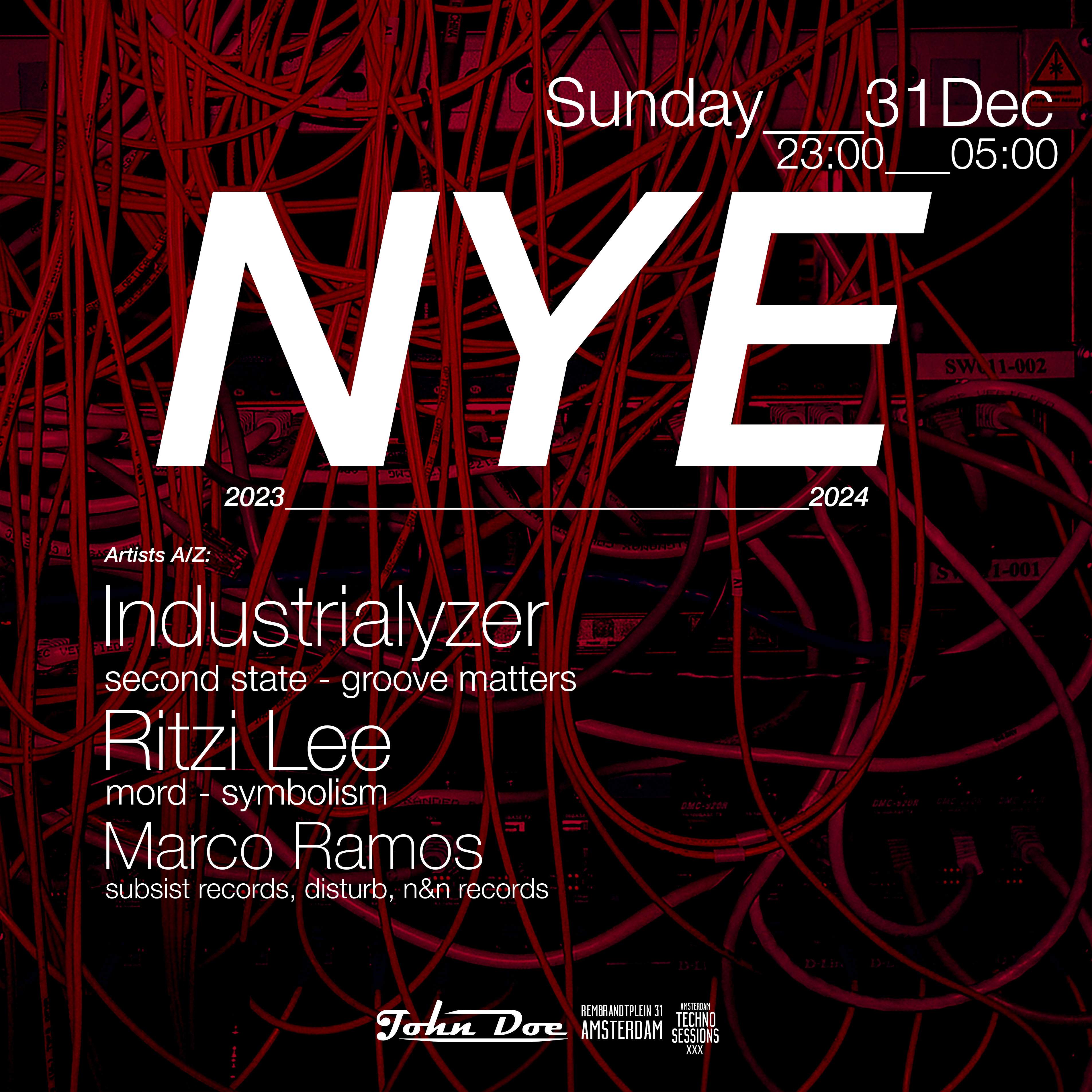 Amsterdam Techno Sessions NYE Special Event - フライヤー表