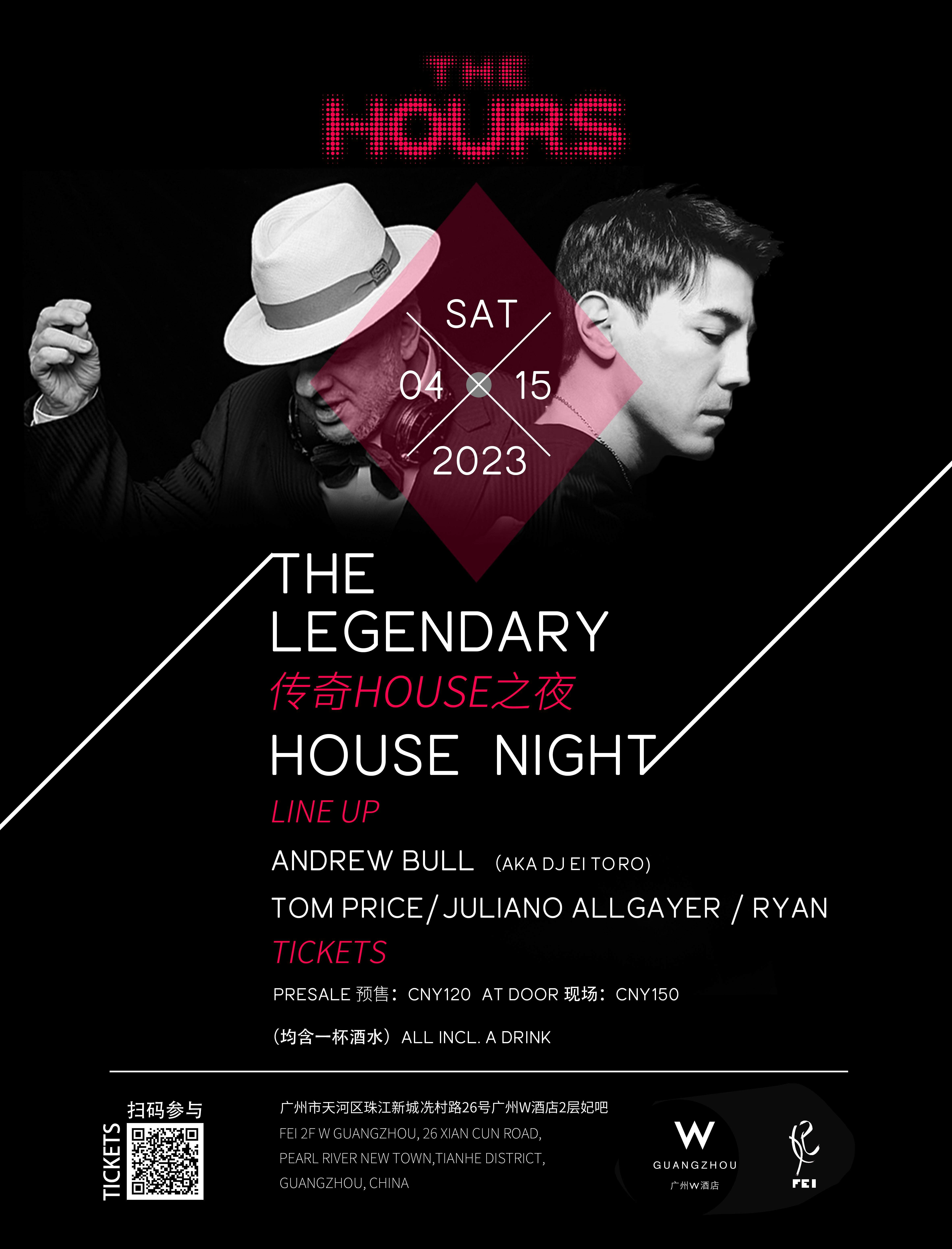 The Hours Pres. The Legendary House Night - フライヤー表