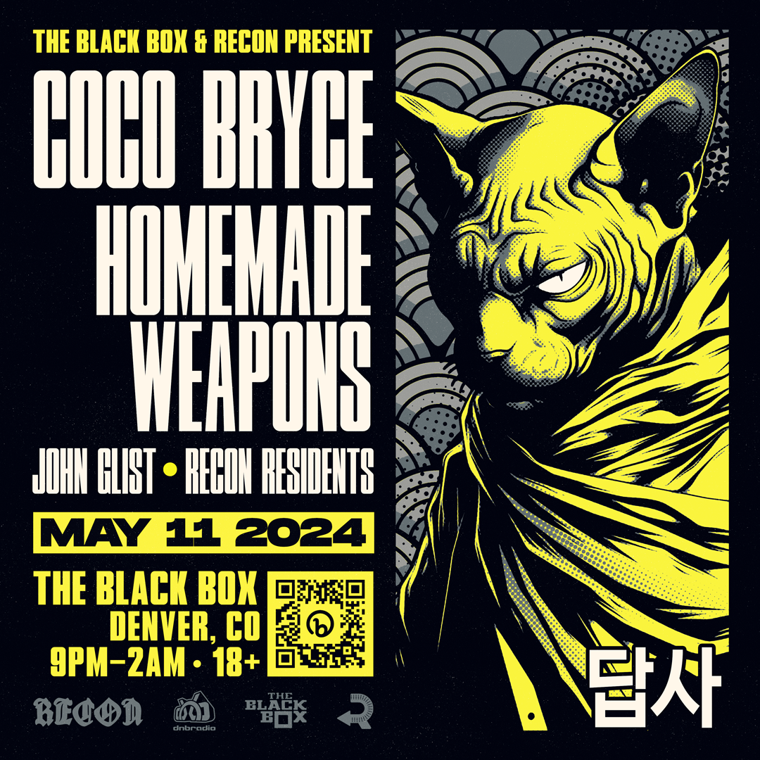 Recon presents Coco Bryce, Homemade Weapons, John Glist & Recon Residents - フライヤー表