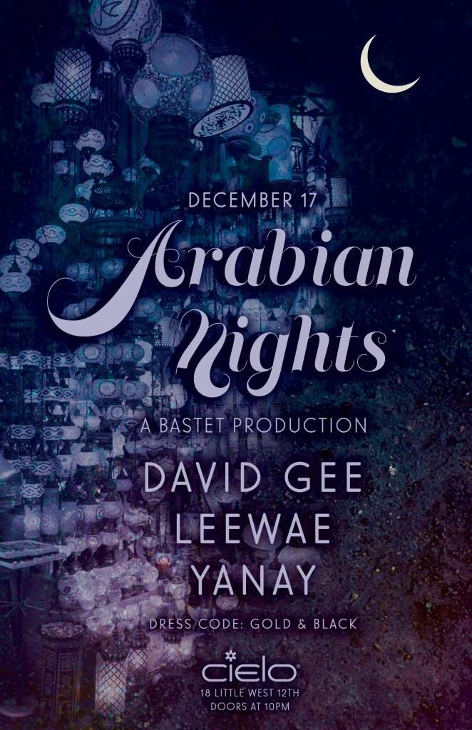 Bastet: Arabian Nights - David Gee/ Leewae/ Yanay - フライヤー表