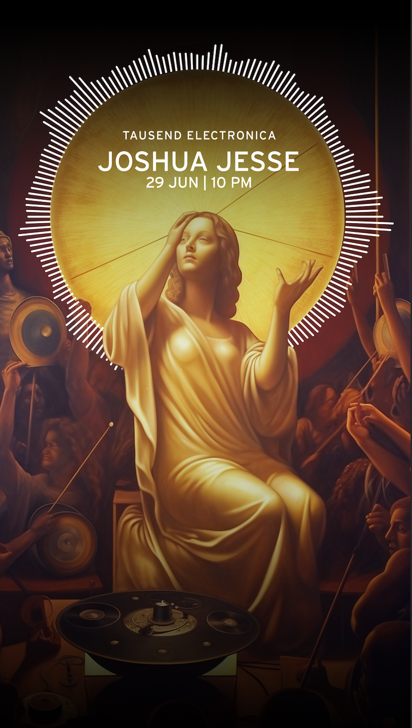 Tausend ELECTRONICA - Joshua Jesse - フライヤー表