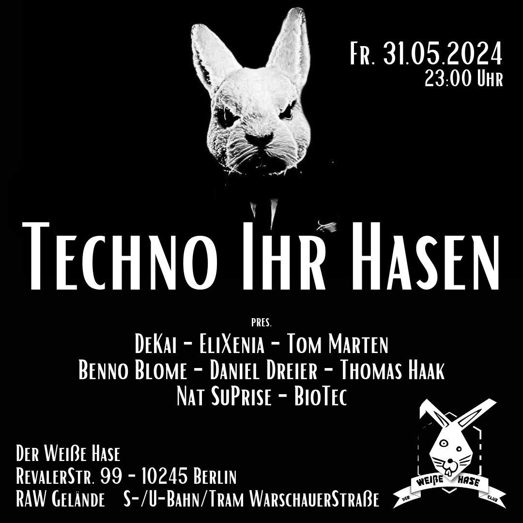 Techno Ihr Hasen / DarkTechno Industrial & Groove - フライヤー表