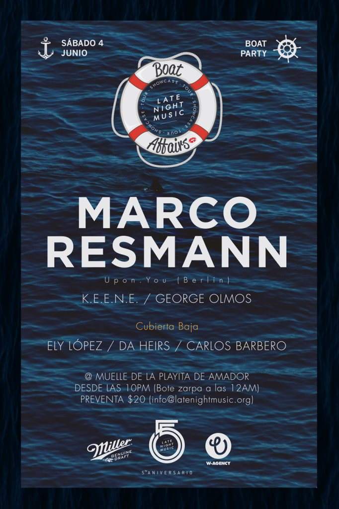 Boat Affairs with Marco Resmann - フライヤー表