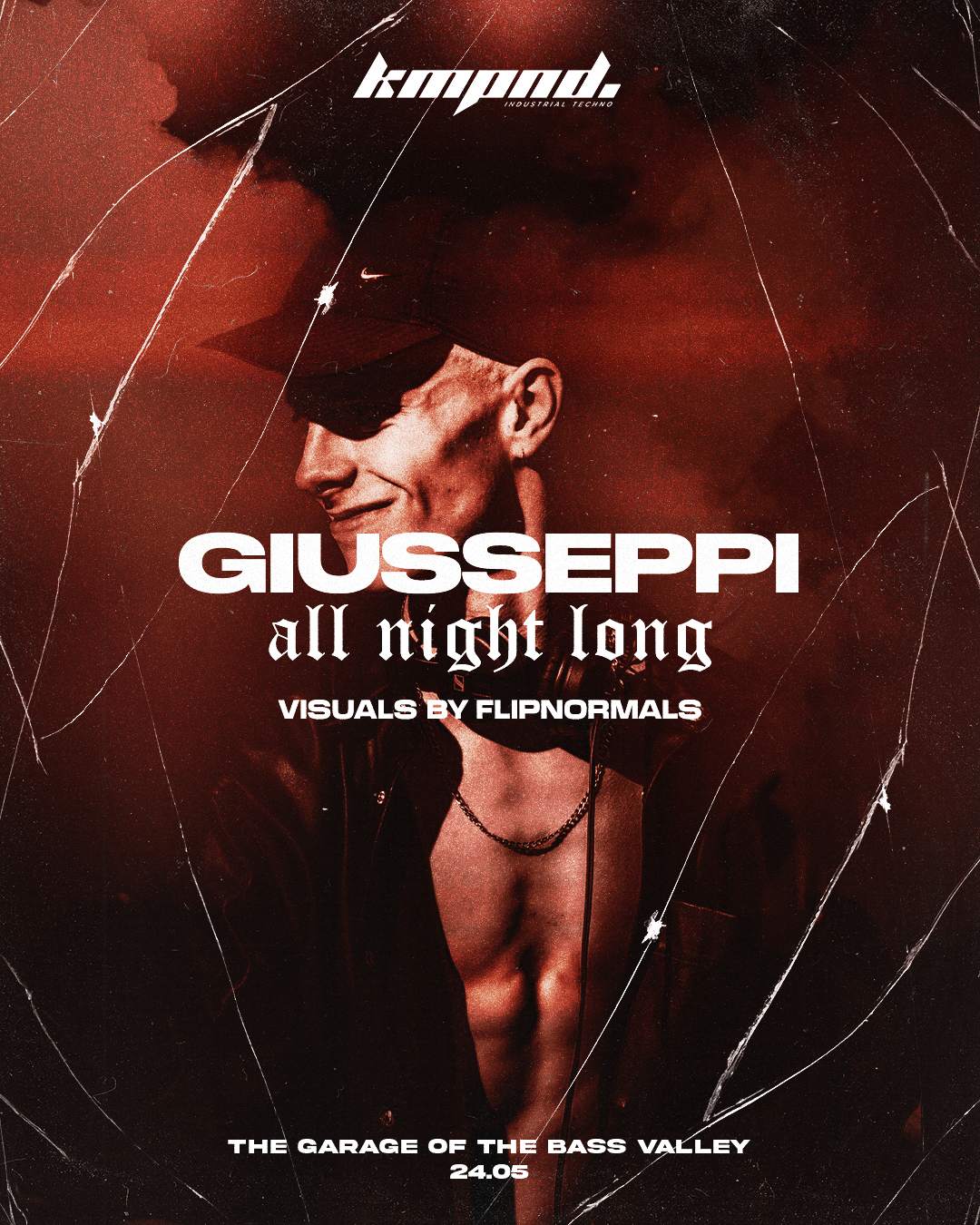 GIUSSEPPI - ALL NIGHT LONG [KOMPOUND] - フライヤー表