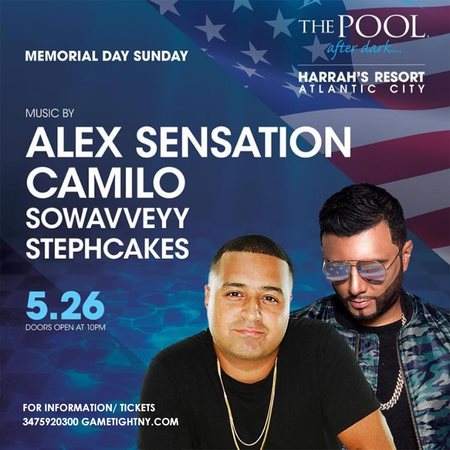 Memorial Day Weekend Atlantic City Harrahs Resort Pool Party 2019 at The  Pool at Harrah's Resort, New Jersey