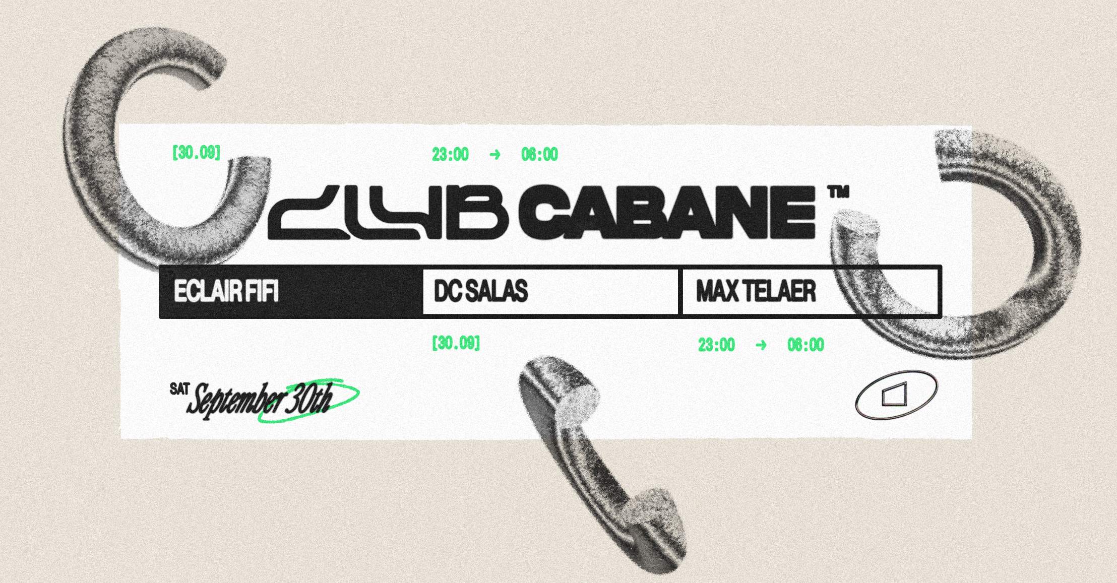 Club Cabane - Eclair Fifi, DC Salas, Max Telaer - Página frontal
