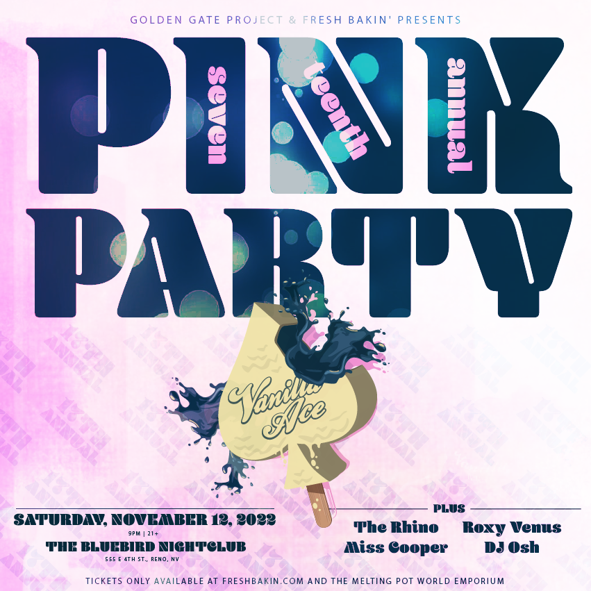 17th Annual Pink Party ft Vanilla Ace - フライヤー表