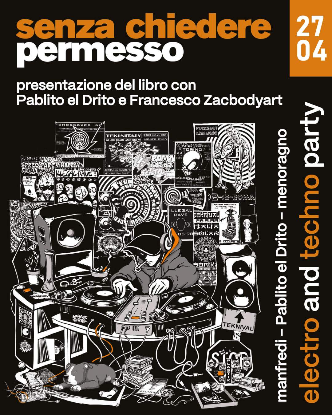 Senza Chiedere Permesso - electro and techno party - Página frontal