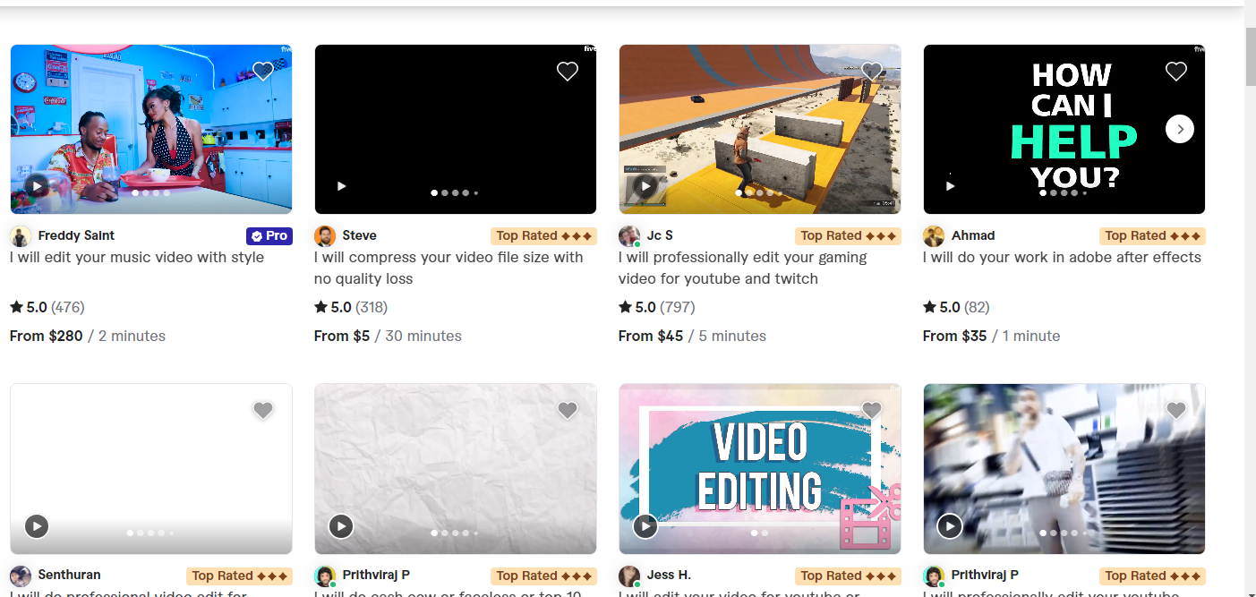 100 Best Freelance Video Editors For Hire In 2024 - Página frontal