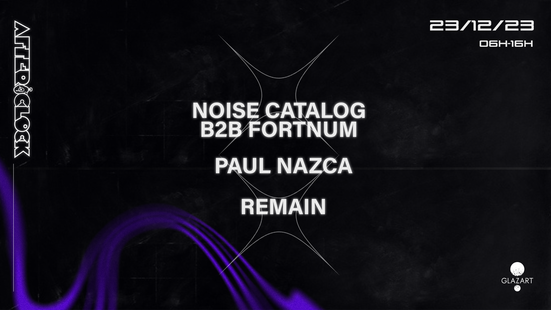 After O'Clock: Noise Catalog B2B Fortnum, Paul Nazca & Remain - フライヤー表