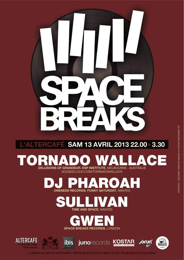 Space Breaks Label Night 19 Tornado Wallace - Página frontal