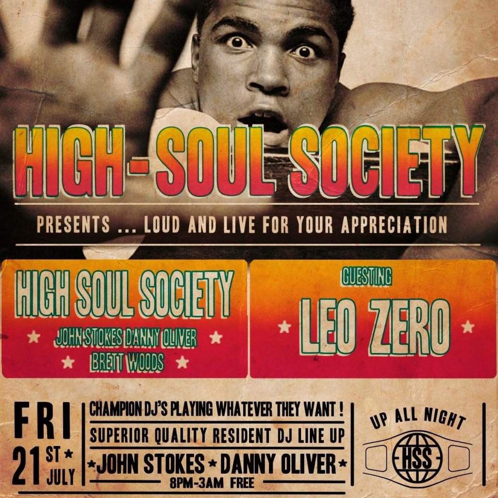 High-Soul Society with Guest Leo Zero - Página frontal