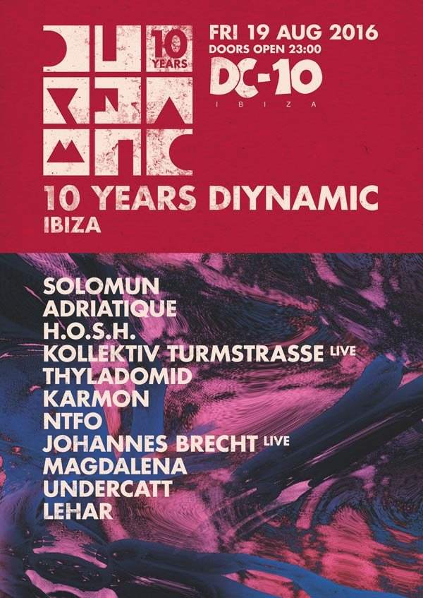 10 Years Diynamic - Ibiza - Página frontal