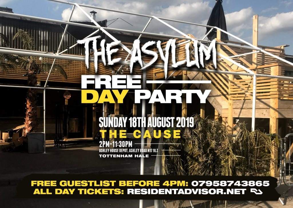 The Asylum Free Day Party - Página frontal