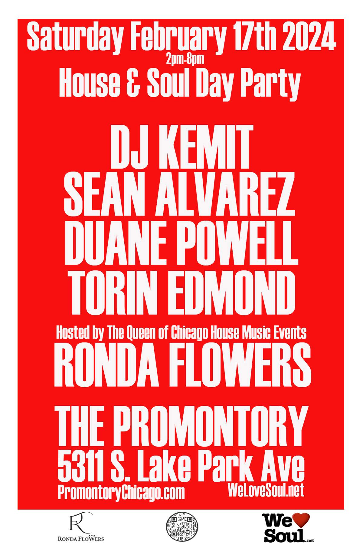 House & Soul Day Party featuring DJ Kemit, Duane Powell, Torin Edmond, Sean Alvarez - フライヤー表