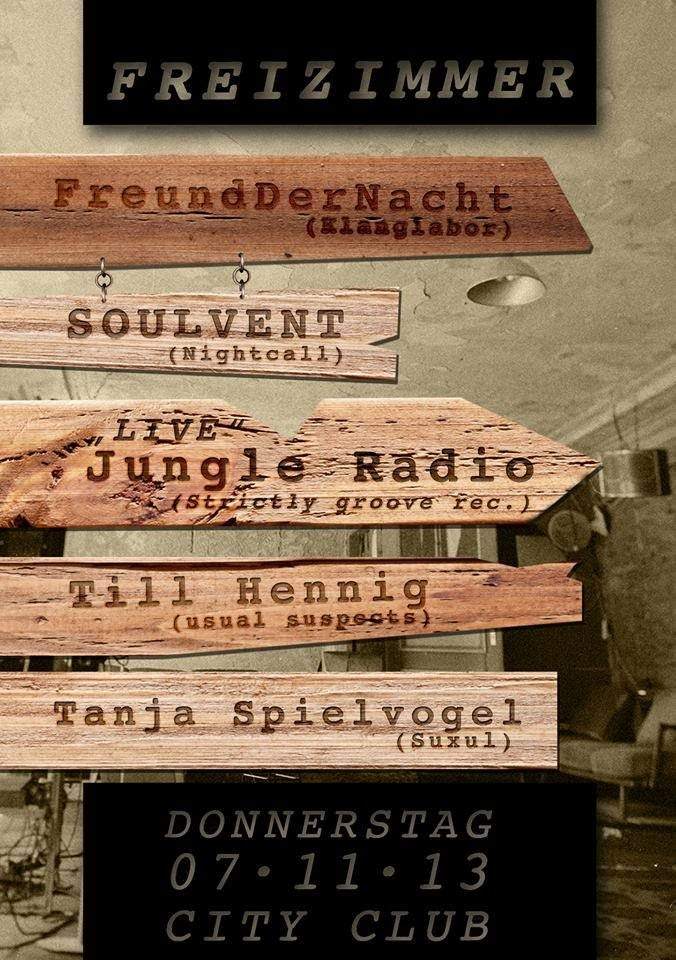 Freizimmer Live: Jungle Radio - フライヤー表