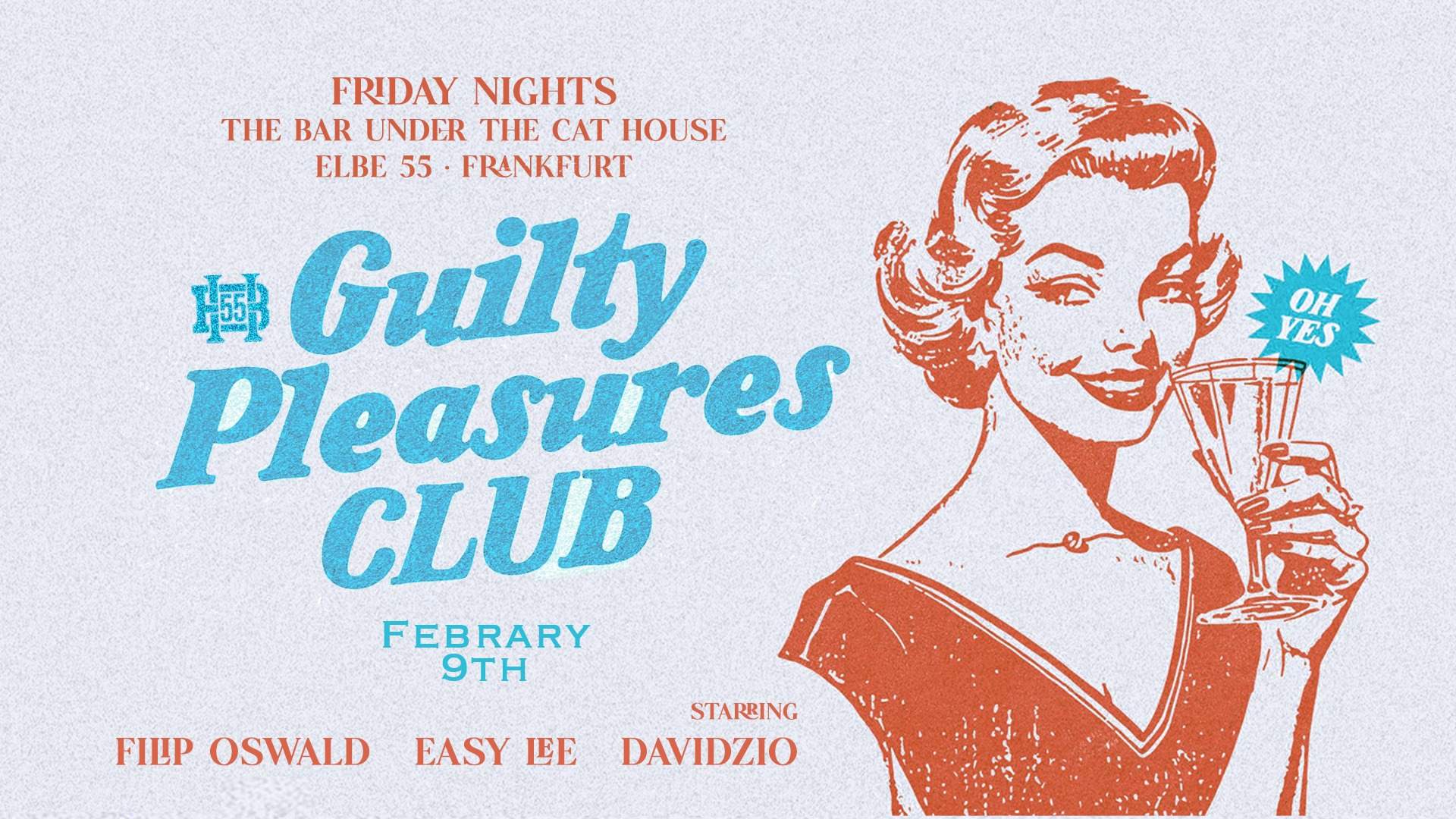 Guilty Pleasure - Easy Lee - Filip Oswald - Davidzio | - フライヤー表