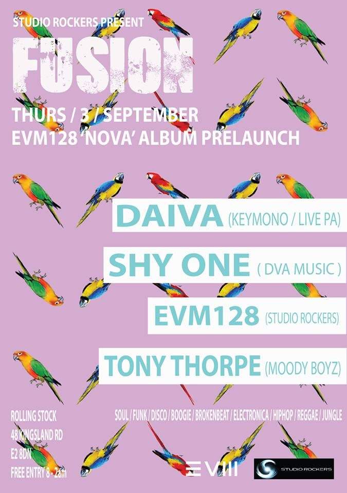 Fusion - Evm128 'Nova' Album Pre-Launch - フライヤー表