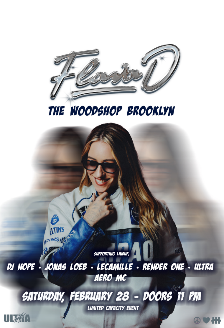 FLAVA D SATURDAY FEBRUARY 28TH WOODSHOP BROOKLYN at The Woodshop