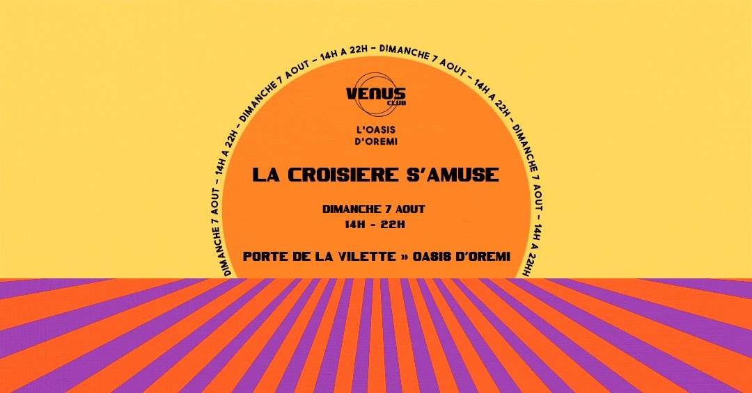 'La Croisière s'amuse' - Vénus Club & L'Oasis D'OREMI - Página frontal