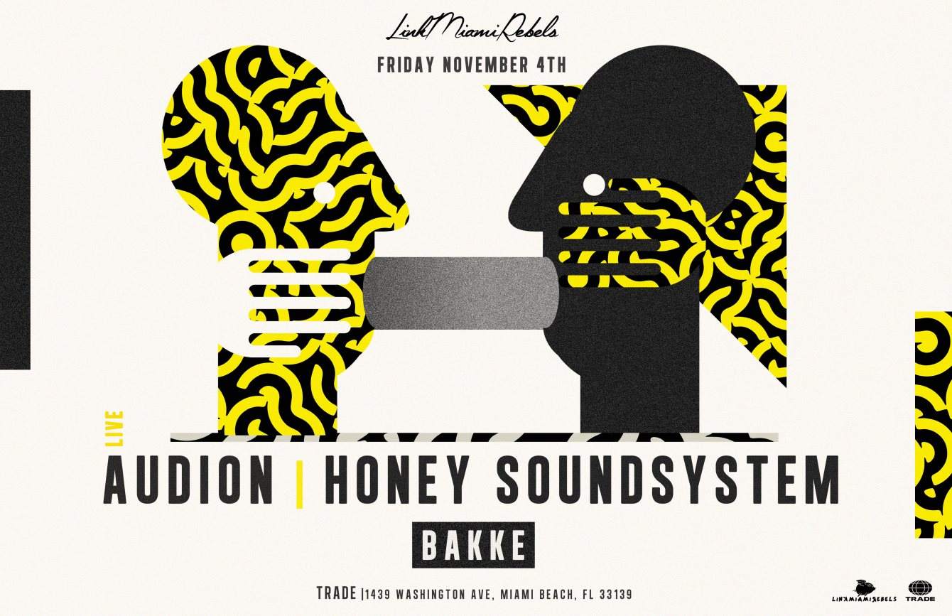 Audion (Live) [aka Matthew Dear] & Honey Soundsystem by Link Miami Rebels - Página frontal