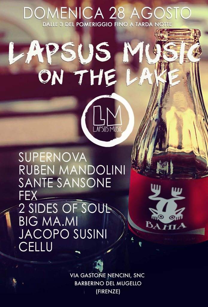 Lapsus Music Showcase on the Lake - フライヤー表