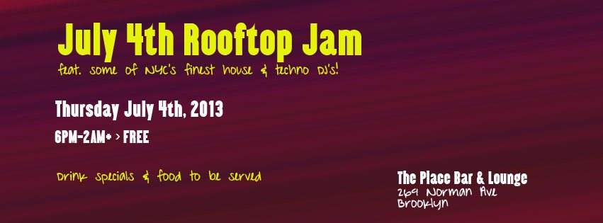 Rooftop Jam - フライヤー表