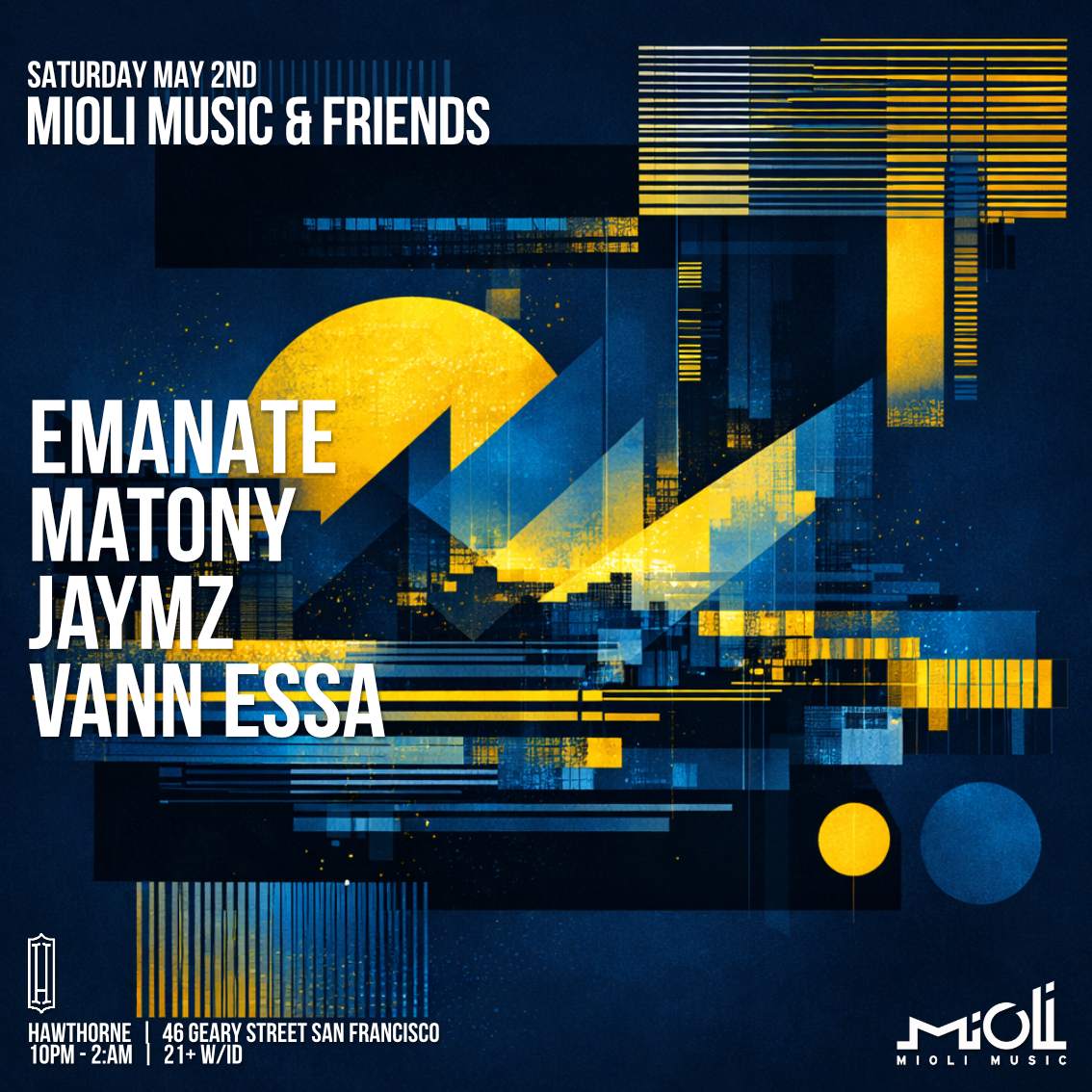 Mioli Music & Friends at Hawthorn, San Francisco/Oakland