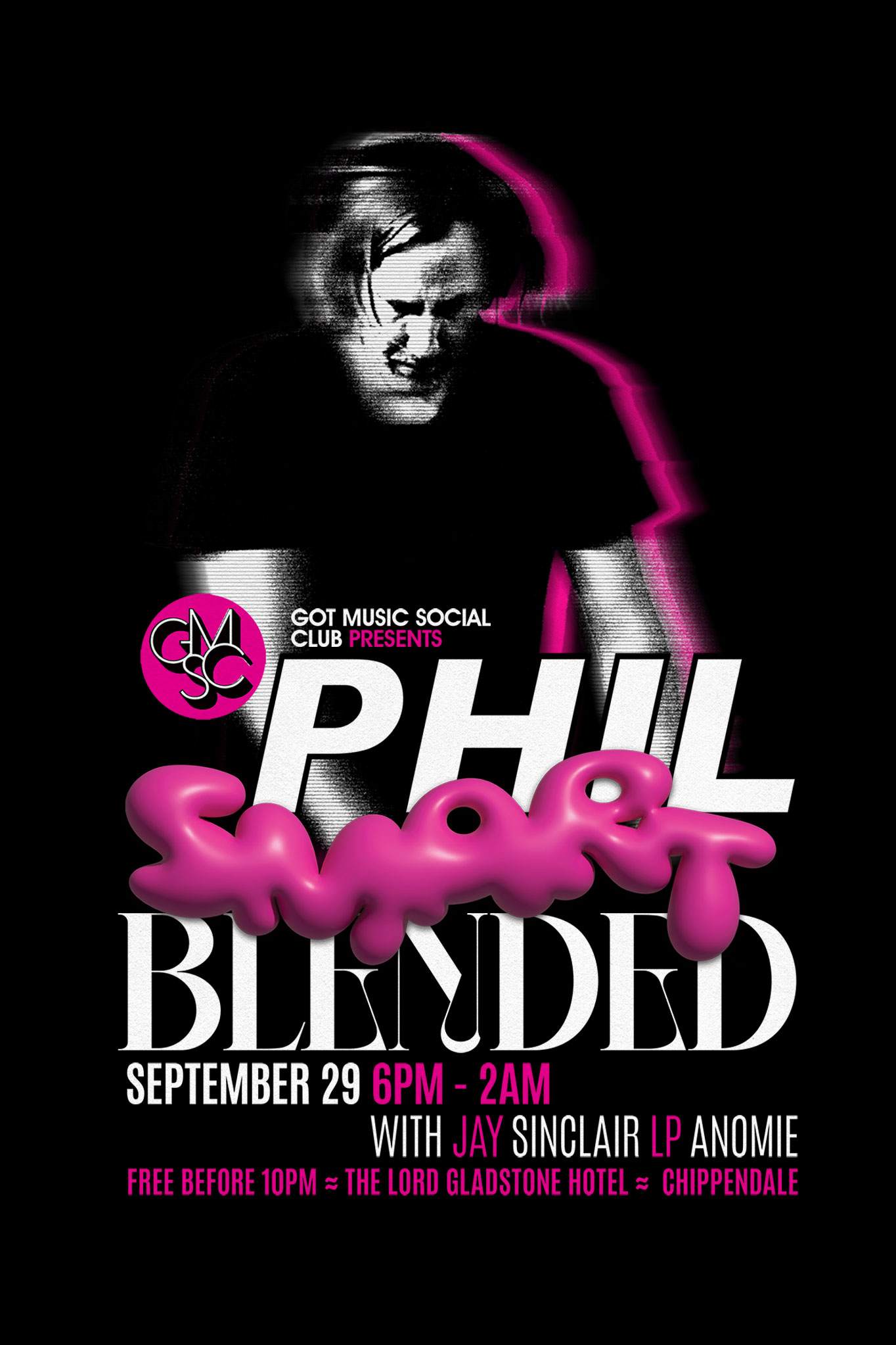 Got Music Social Club - Blended w Phil Smart - フライヤー表