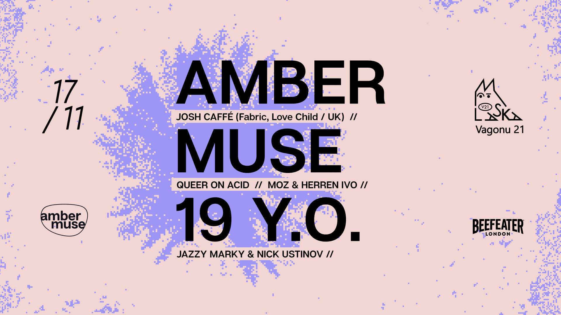 Amber Muse's 19th anniversary with Josh Caffé (UK) - フライヤー表