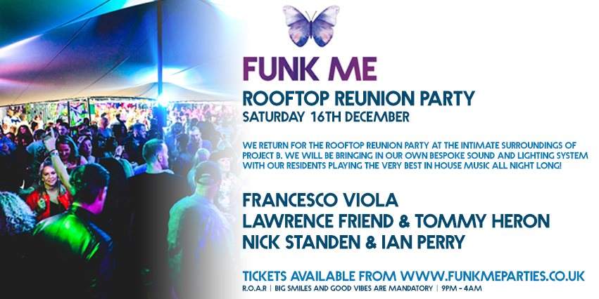 FUNK ME Rooftop Reunion Party - Página frontal