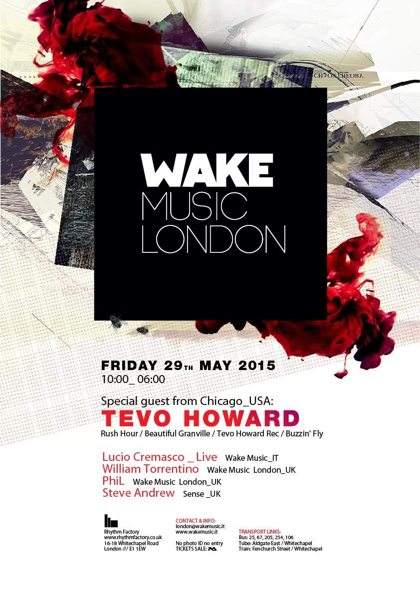 Wake Music London with Tevo Howard - Página trasera