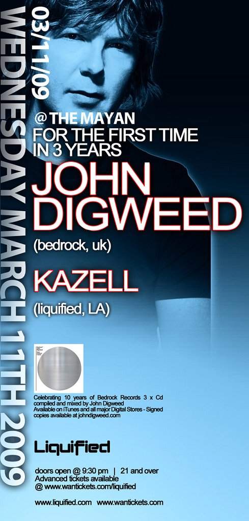 Liquified presents John Digweed & Kazell - Página frontal