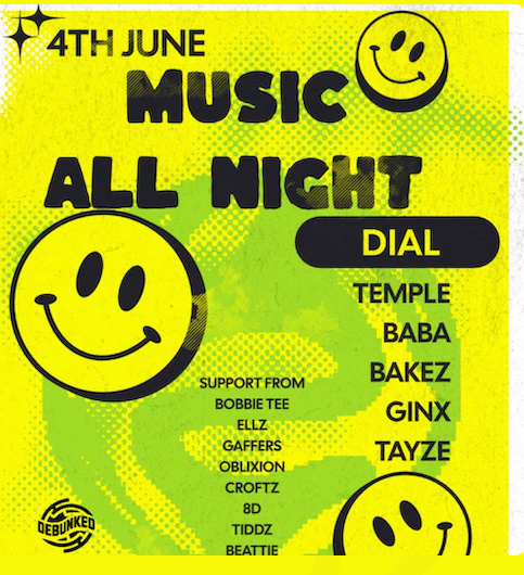 Music All Night: Dial - Página frontal