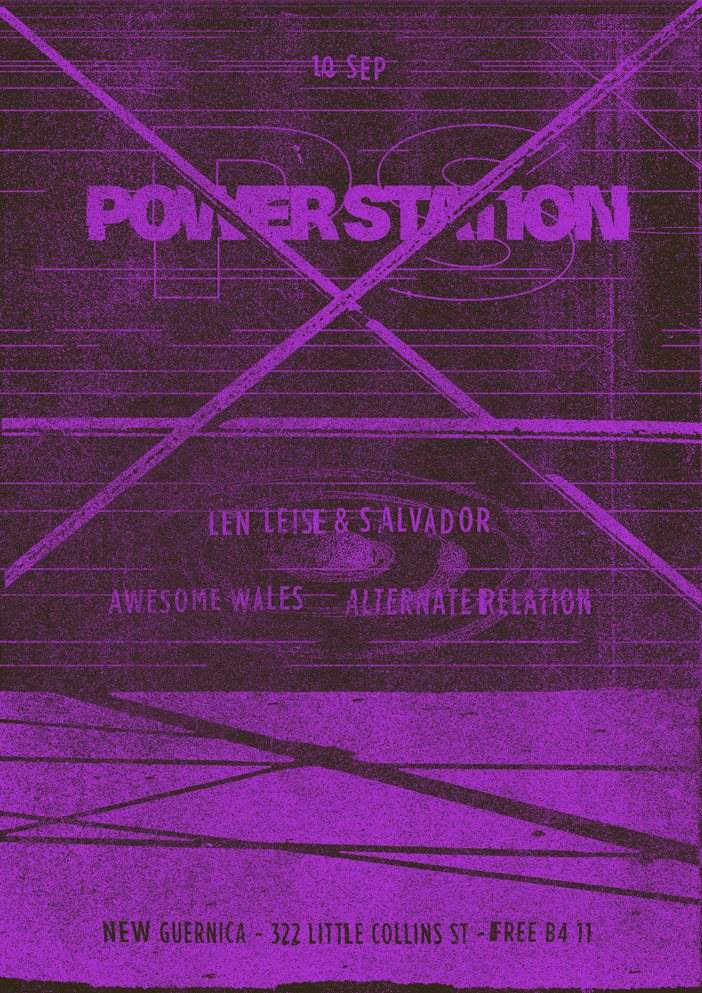 Power Station with Len Leise, Salvador & Awesome Wales - Página frontal