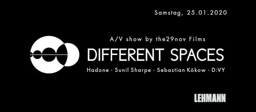 Different Spaces with Hadone, Sunil Sharpe - Página frontal