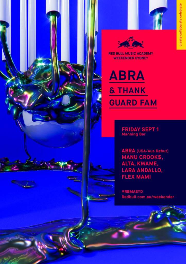 RBMA Weekender Sydney: ABRA & Thank Guard Fam - Página frontal