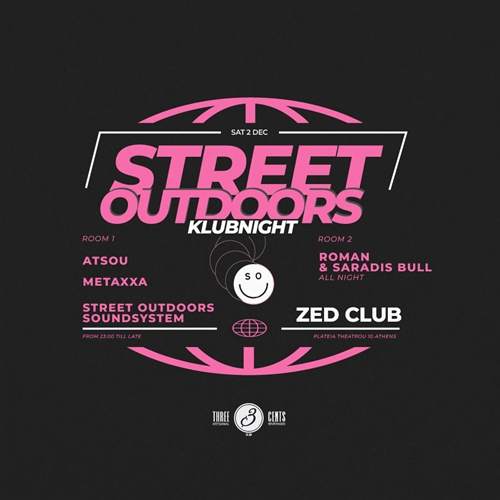 Street Outdoors Klubnight 02 Athens - フライヤー表