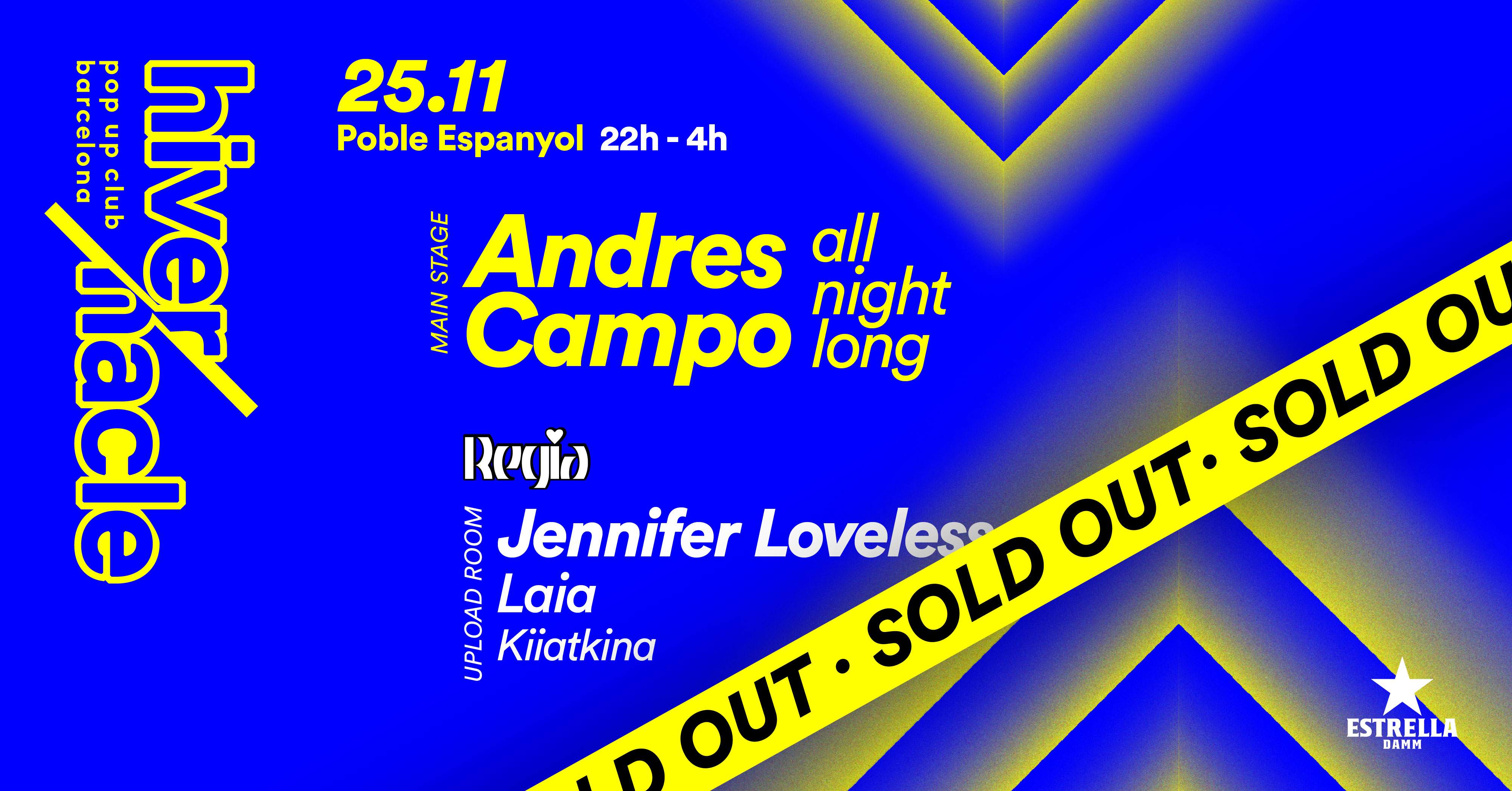 *SOLD OUT* Hivernacle Pop Up Club #2: Andres Campo All Night Long - Página trasera