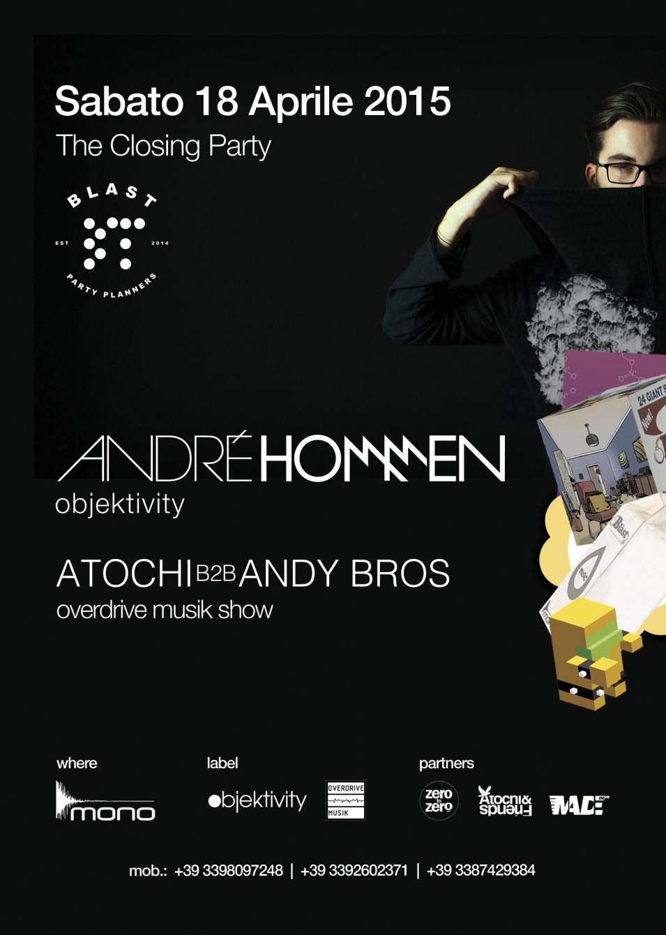 Blast Proudly presents André Hommen & Atochi b2b Andy Bros - フライヤー裏