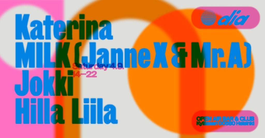 DIA — Katerina, Milk (Janne X & Mr. A), Jokki, Hilla Liila - Página frontal