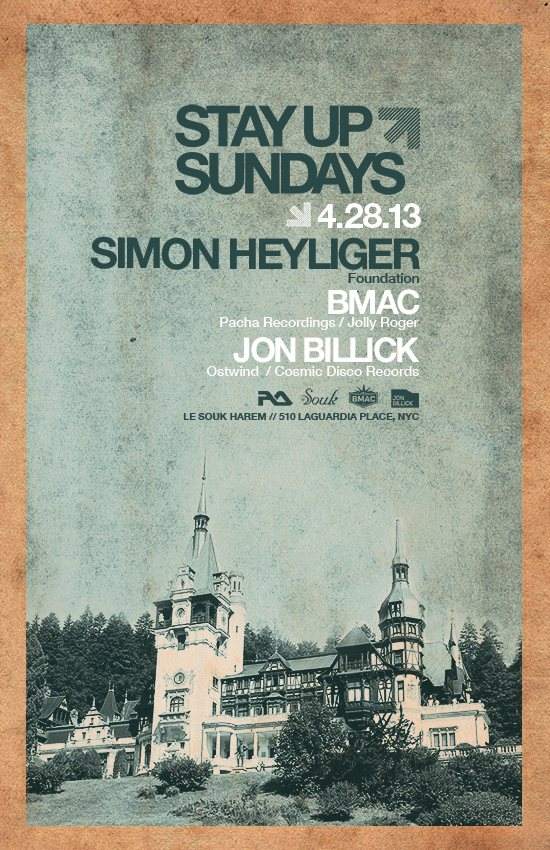 Stay Up Sundays Feat. B.M.A.C. with Simon Heyliger - Página frontal
