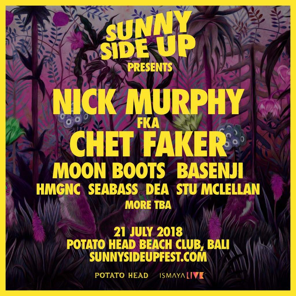 Sunny Side Up presents: Nick Murphy fka Chet Faker - フライヤー表