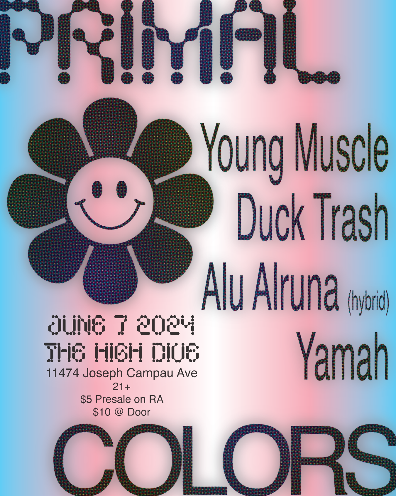 Primal Colors presents: Young Muscle, Duck Trash, Alu Alruna (HYBRID) & Yamah - Página trasera