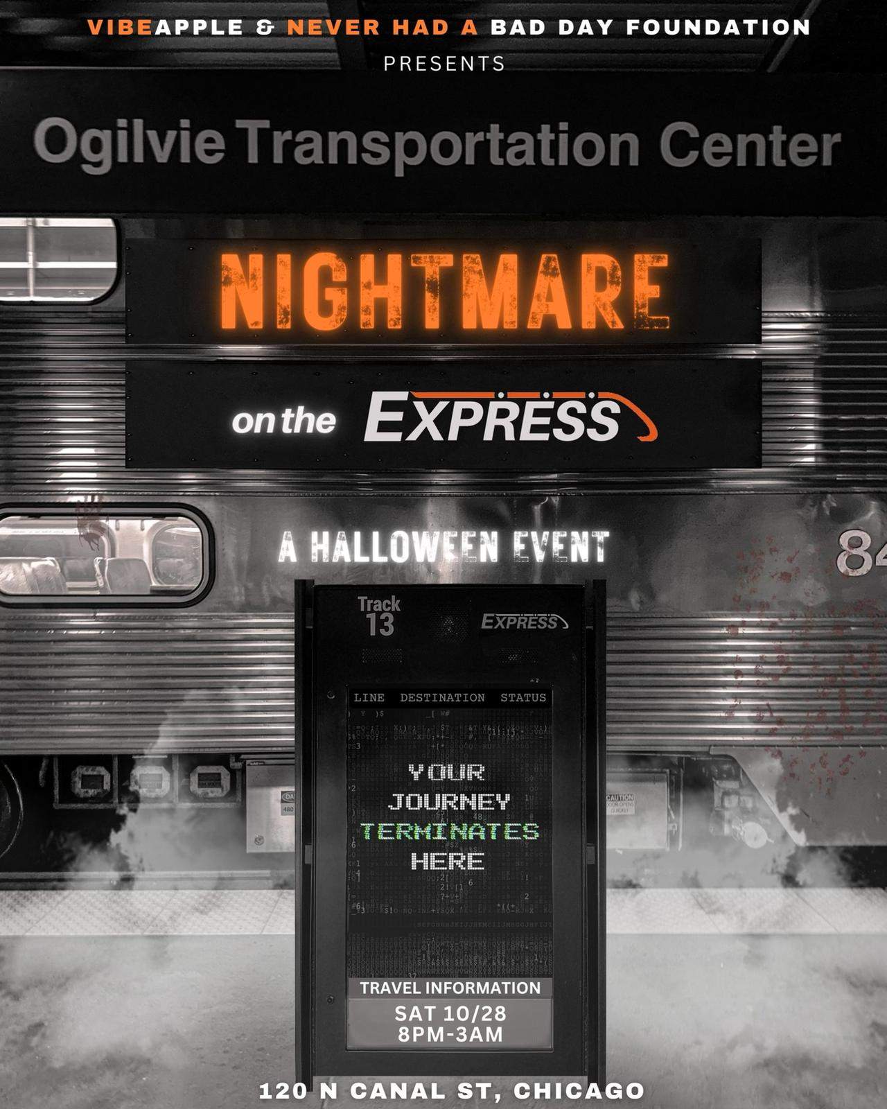 Nightmare On The Express - A Halloween Event - フライヤー表