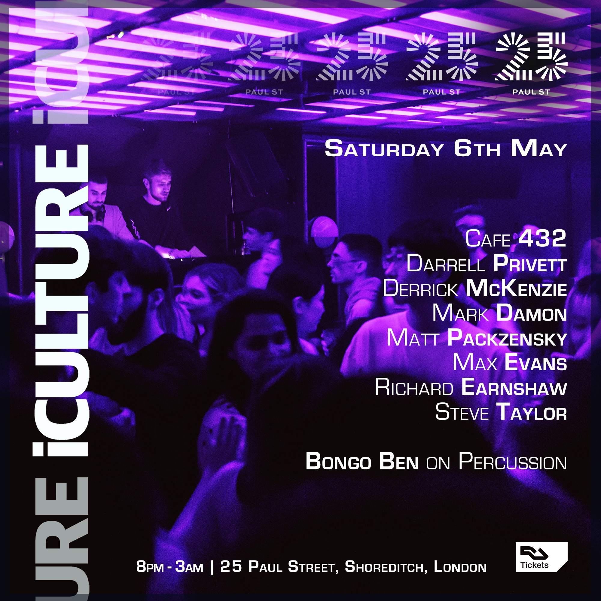 iCulture London: Deep & Disco with Cafe 432, Derrick McKenzie, Darrell Privett & More - Página trasera